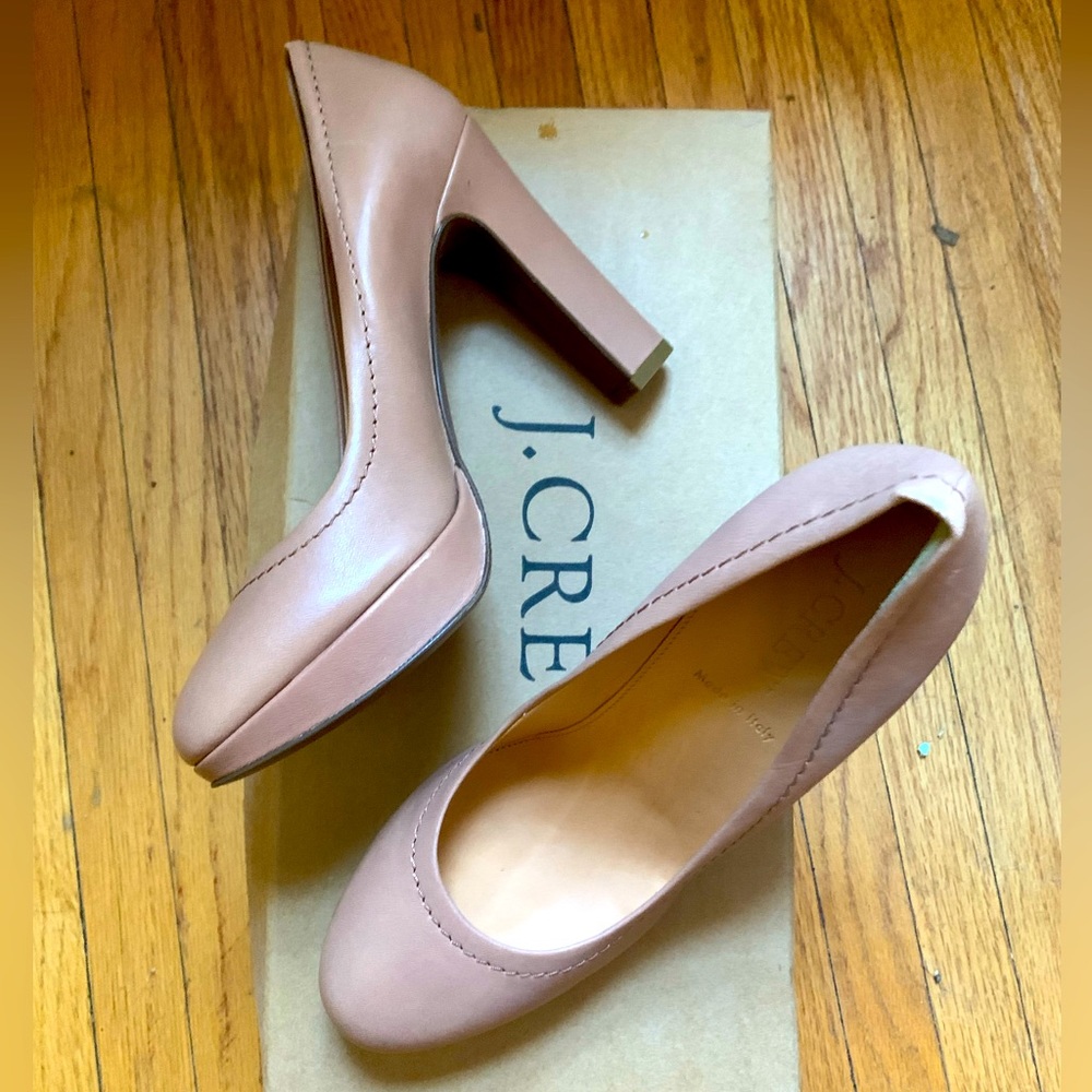 J. Crew Coddington Platform Pumps Made in Italy 6.5 NIB